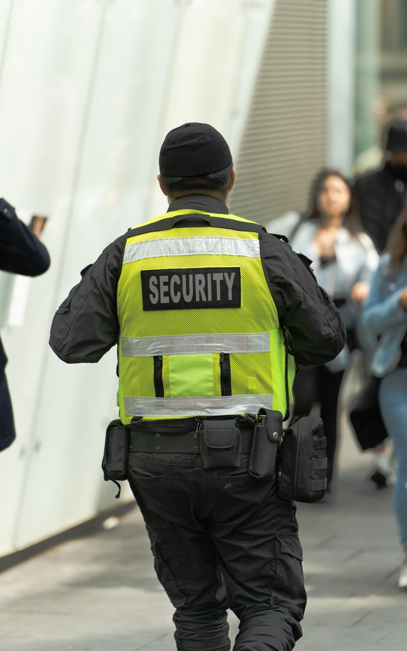Field officer on campus patrol